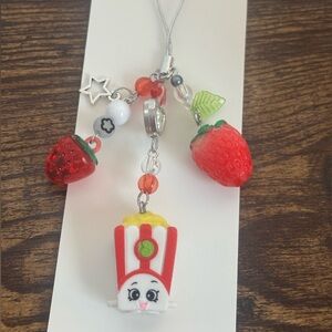 Shopkins Red and White Charm Necklace